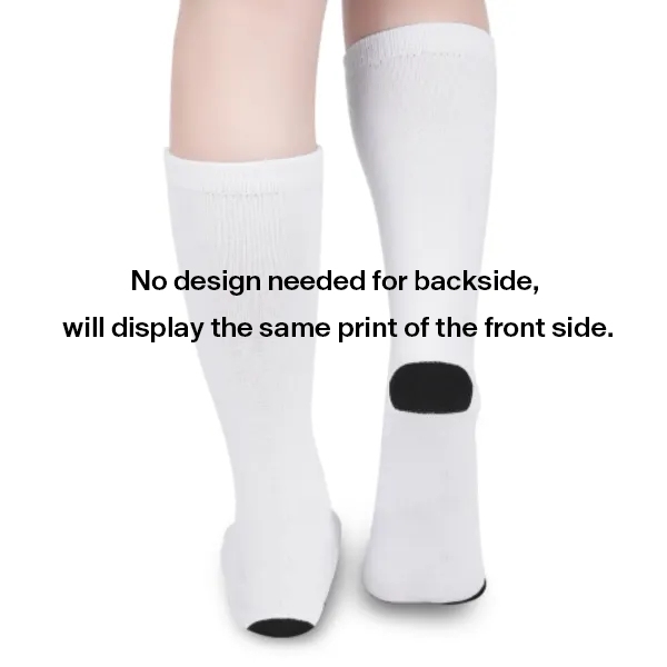 All-Over Print Color Matching Crew Socks | HugePOD-3